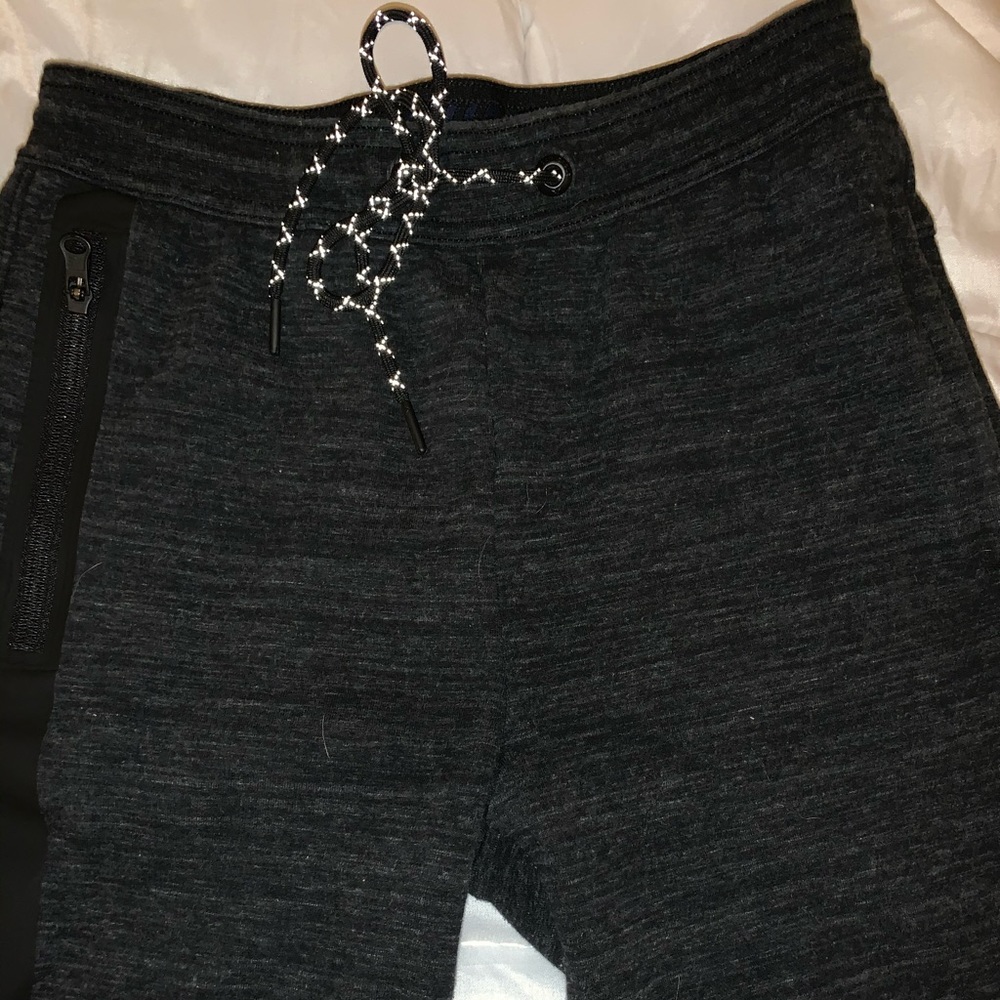 2 pair American Eagle shorts. Maroon and black.